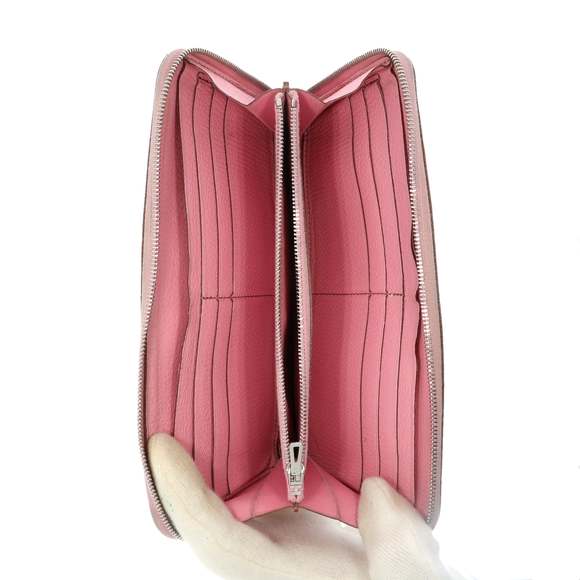 HERMES Evelyne Wallet in Pink Leather - Picture 3 of 3